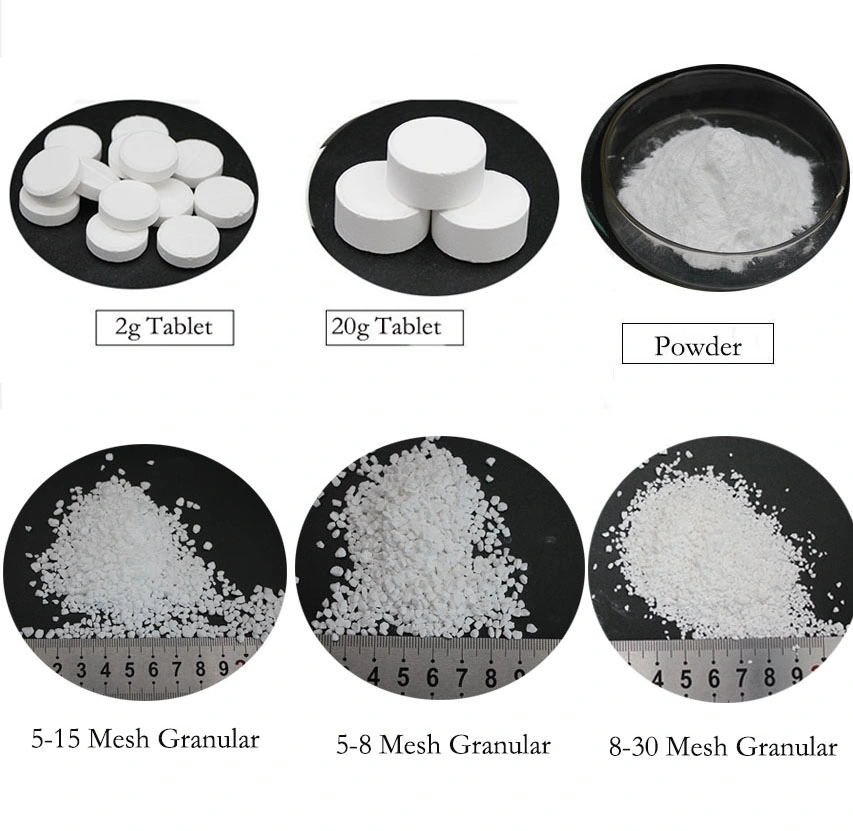 Water Treatment Chemical SDIC CAS No. 2893-78-9 56% 60% 25kg Drum Sodium Dichloroisocyanurate SDIC